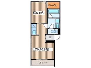 D-room尾頭橋Aの物件間取画像